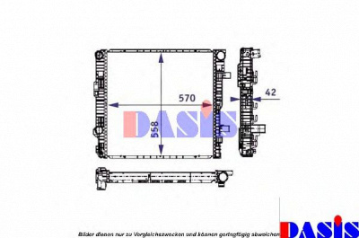 AKS DASIS 135250n -  Радиатор, охлаждение двигателя